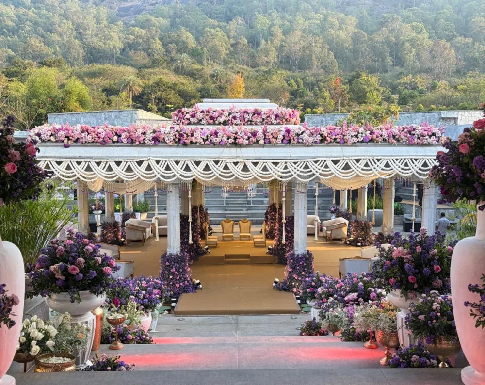 Lavender pavilion steps — Panigrahana decor portfolio