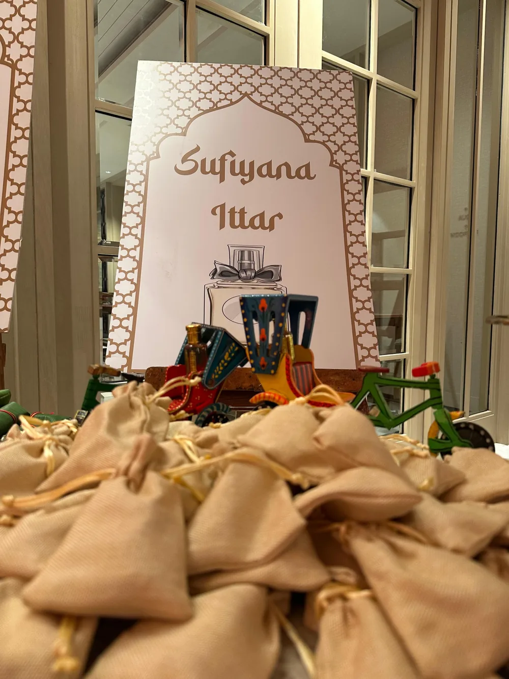 Sufiyana attar station with guest favours at The St. Regis Goa Resort — completed Panigrahana work