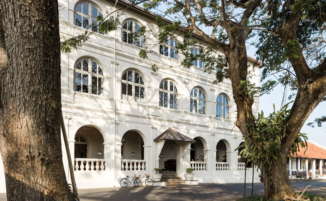 Colonial facade of Amangalla, Galle