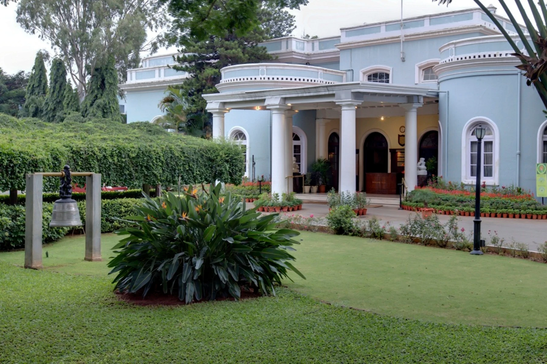 Heritage clubhouse exterior at Bangalore Club