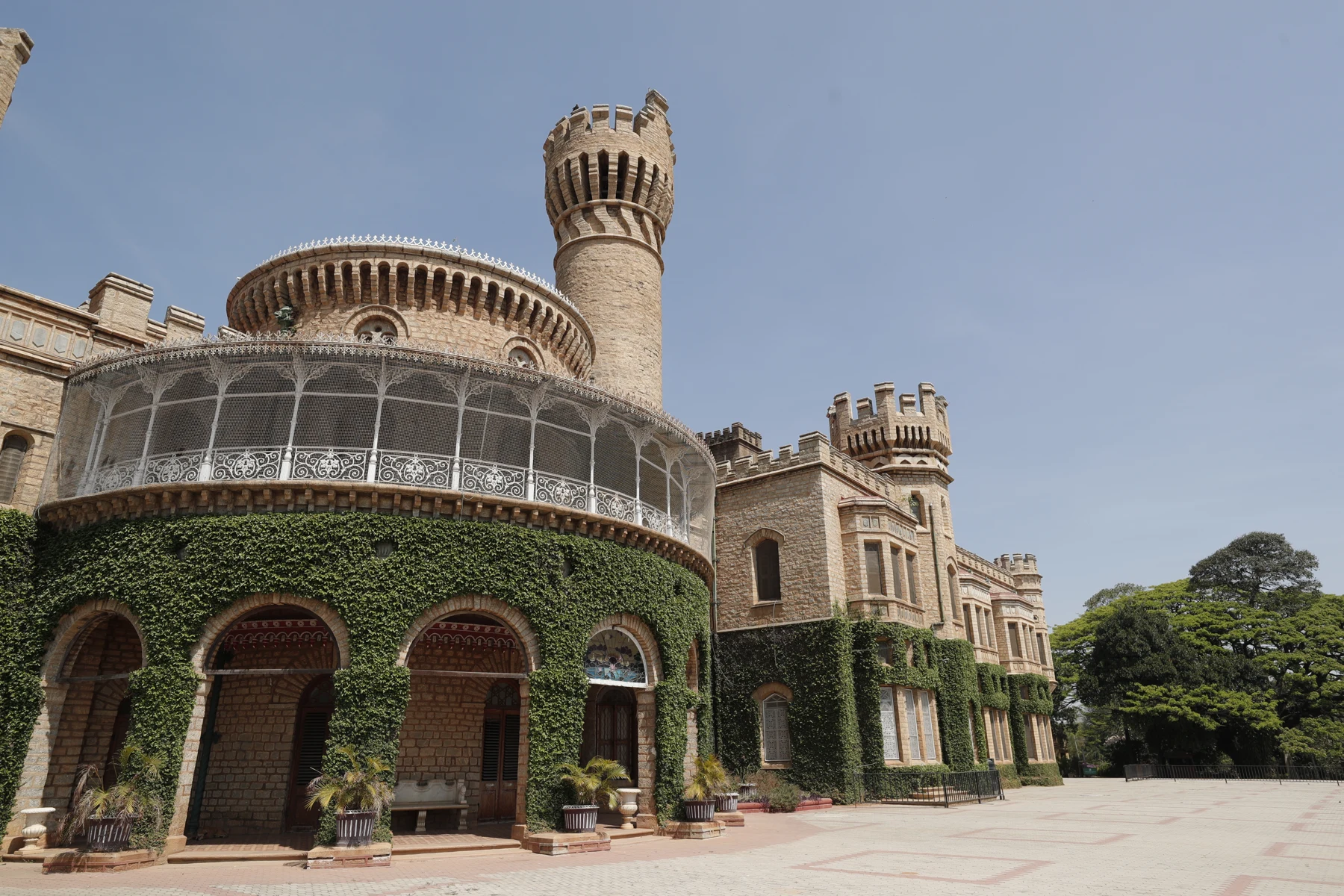Bangalore Palace exterior and turrets