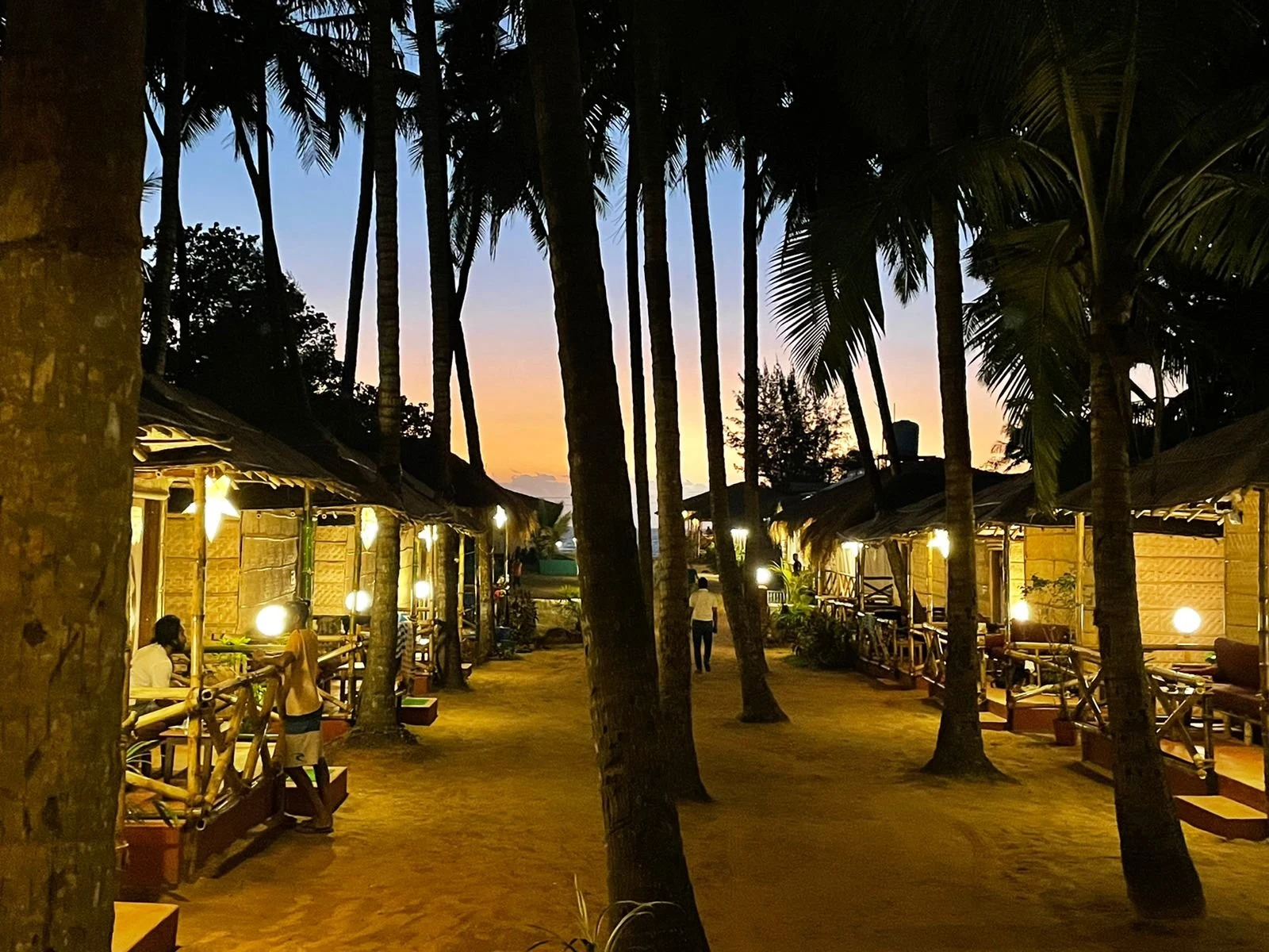 Ground huts at Dunes Holiday Village, Goa