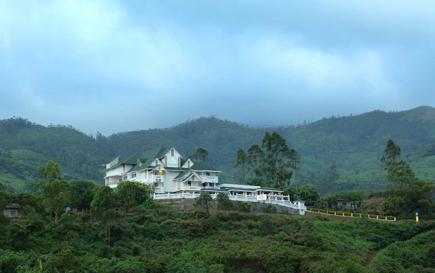Elysium Garden Hill Resort among the hills in Munnar