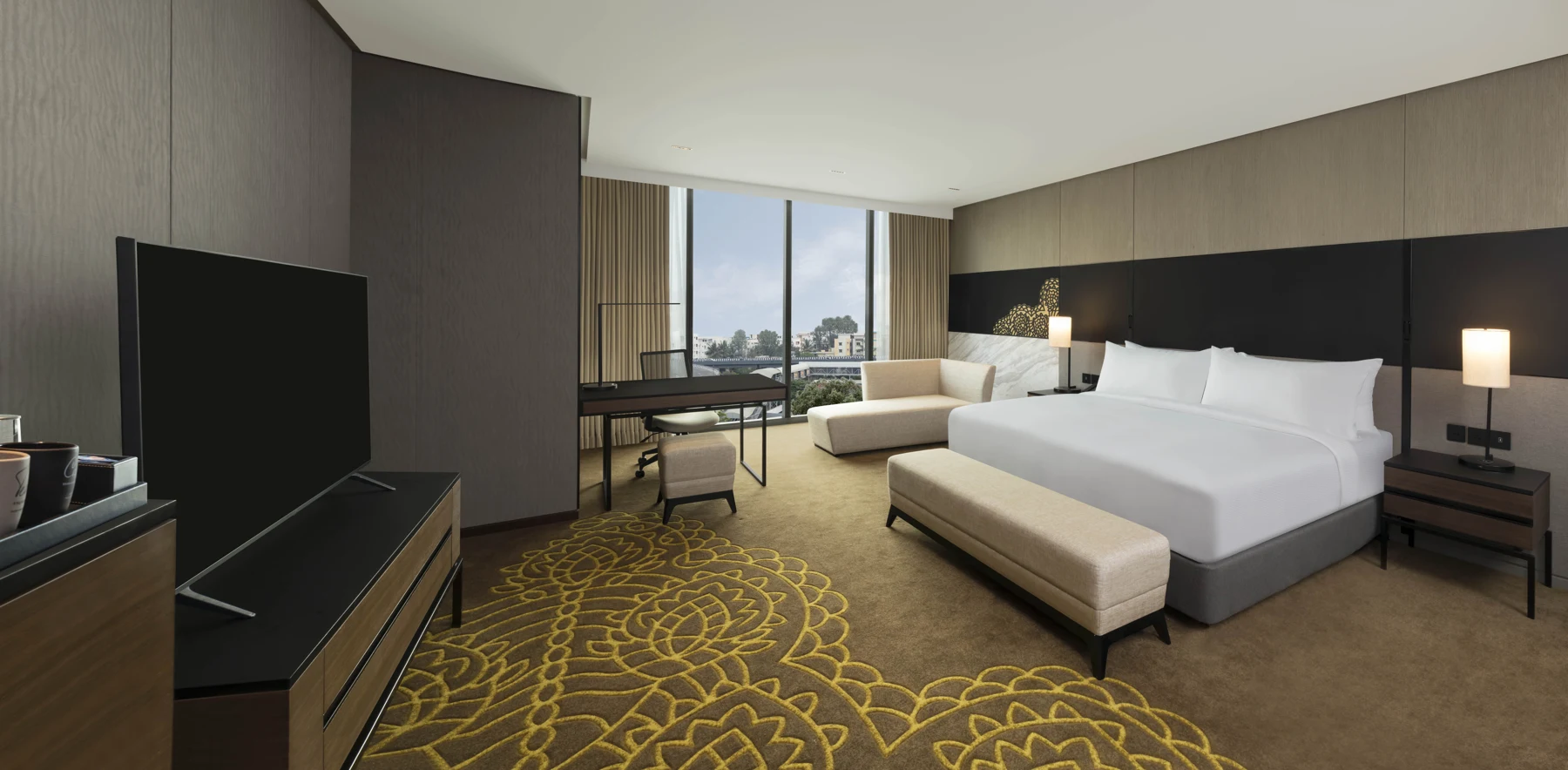 Executive king room at Hilton Bengaluru Embassy Manyata Business Park