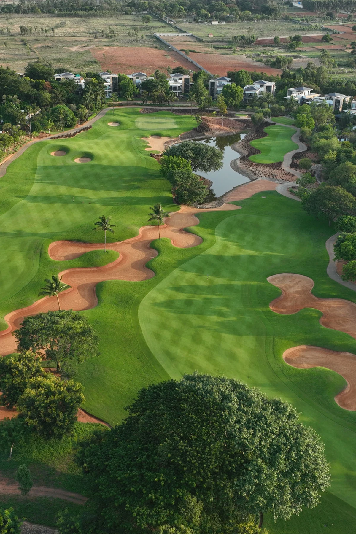Golf course landscape at Prestige Golfshire Club, Bangalore