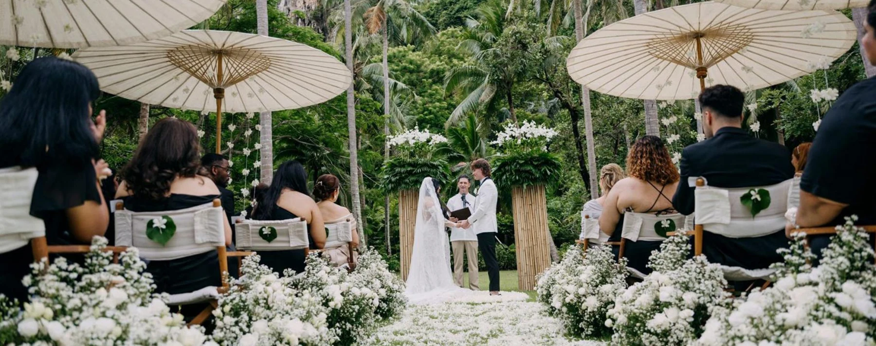 Wedding setting at Rayavadee, Krabi