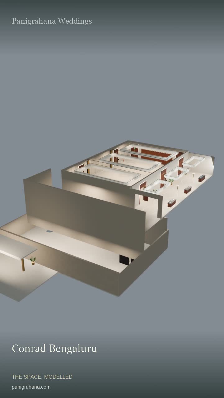 Conrad Bengaluru model rendered by Panigrahana Weddings