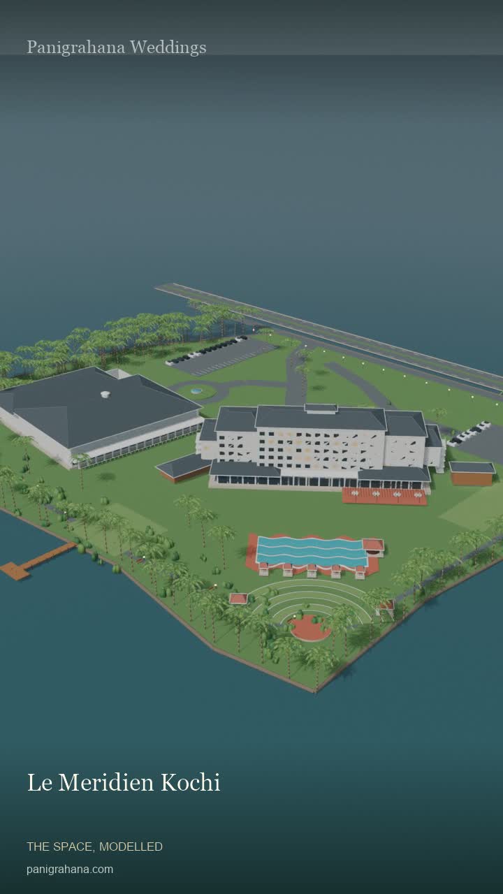 Le Meridien Kochi model rendered by Panigrahana Weddings