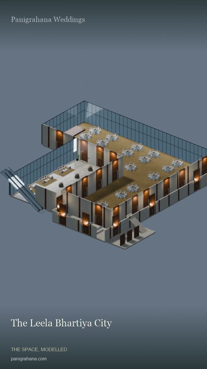 The Leela Bhartiya City model rendered by Panigrahana Weddings